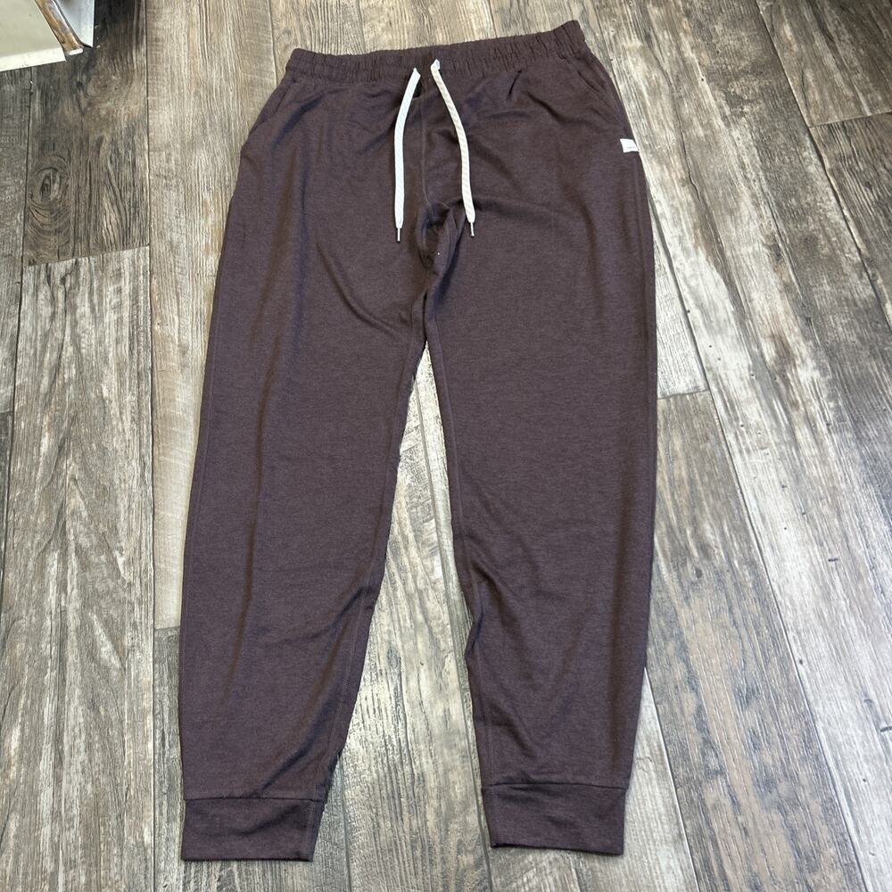 Vuori Jogger Pants Mens Medium Brown Cypress Fleece Lounge Sweatpants